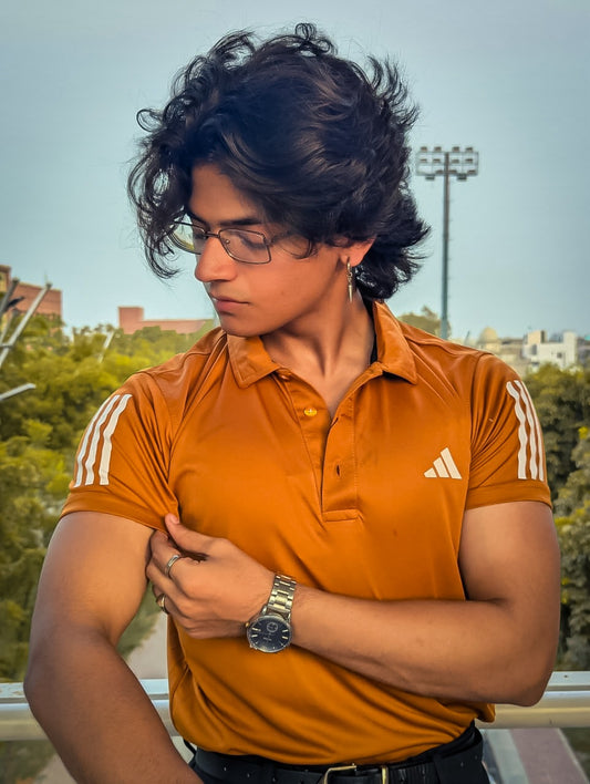 Adi Men's Striped Polo